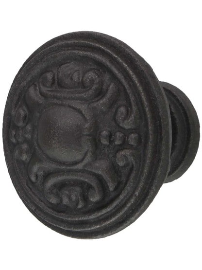 Victorian Cast-Iron Cabinet Knob.